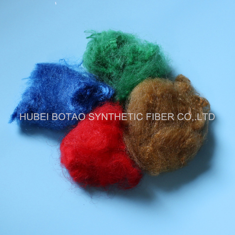 polypropylene staple fiber for carpet | dyed PP staple fiber