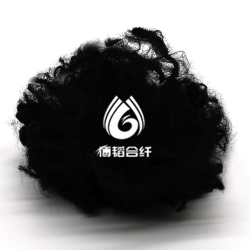 Staple fibre for household use