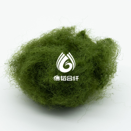 Staple fibre for home decoration